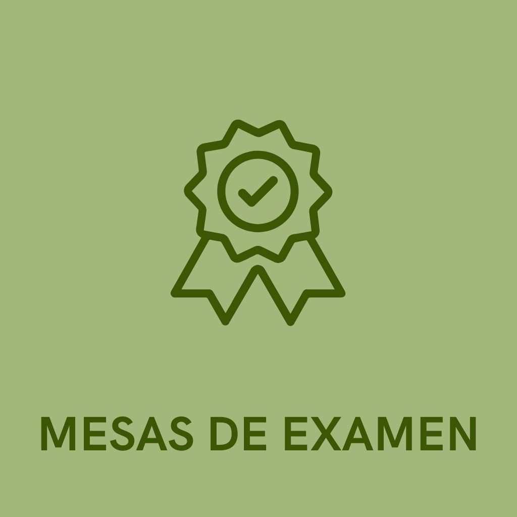 MESAS DE EXAMEN